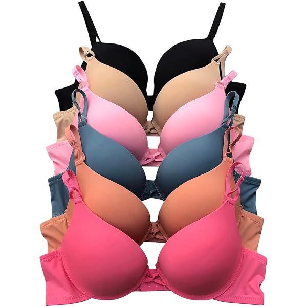 Self Expressions Women's Push Up T-Shirt Bra - 2 Pack, SE5757
